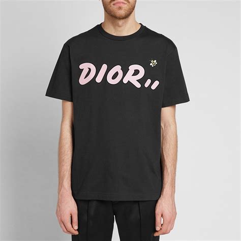 dior x kaws bee black shirt|Dior x KAWS bee.